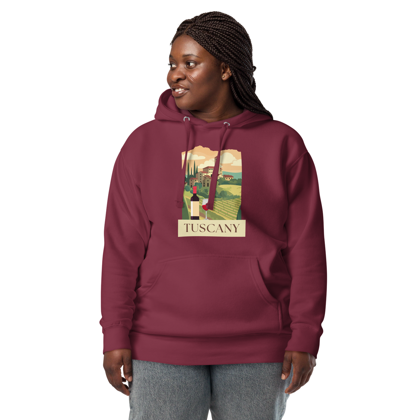 Tuscany Italy Wine Hoodie