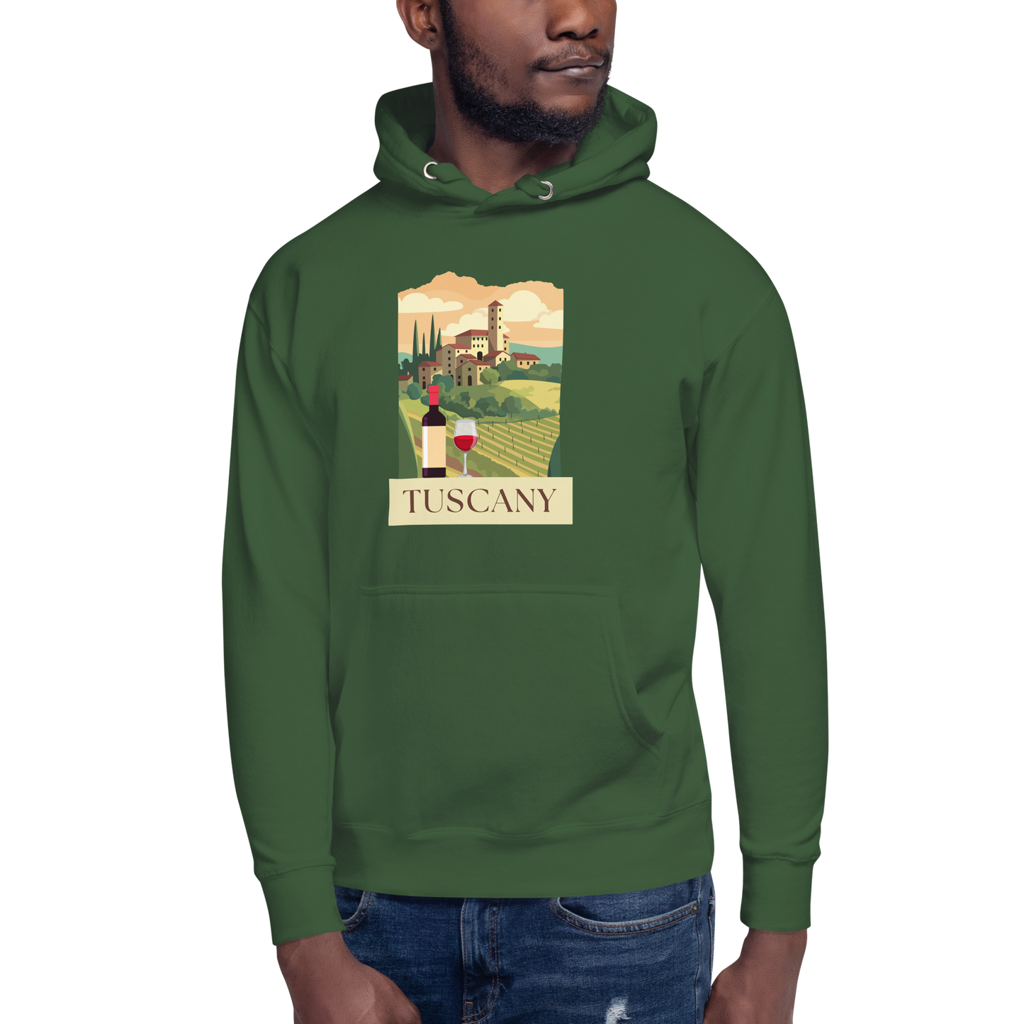 Tuscany Italy Wine Hoodie